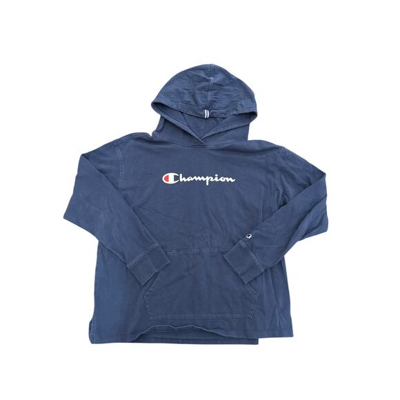 Champion Womens Sz L Blue Hoodie Classic Authentic Outerwear - Picture 1 of 5
